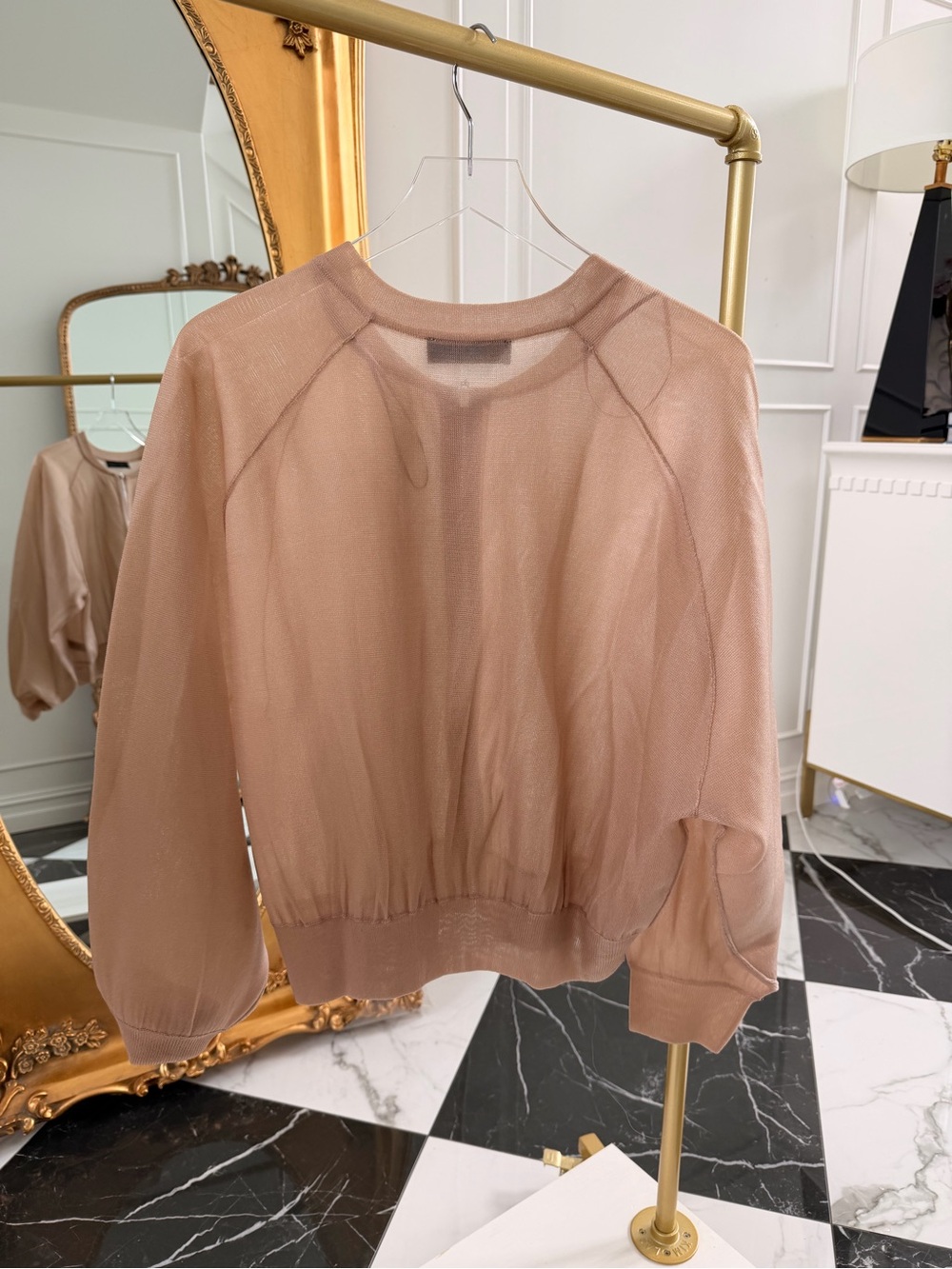 Zara Sheer Bomber Jacket - Picture 6 of 7